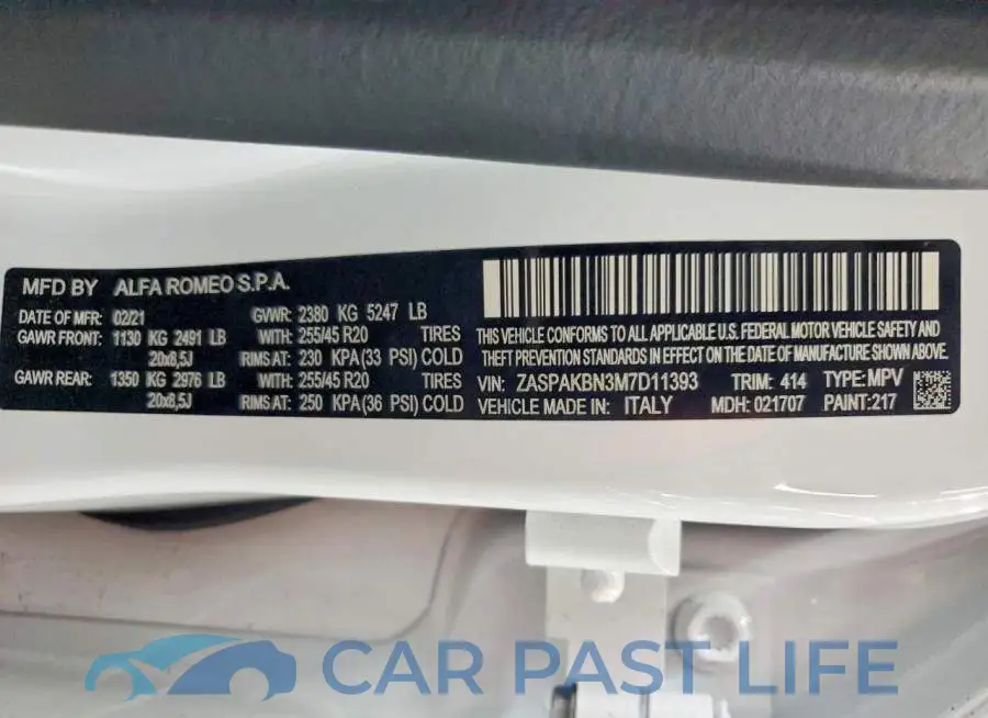 ZASPAKBN3M7D11393# 13