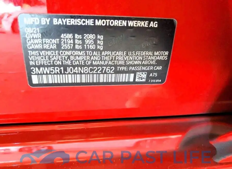 3MW5R1J04N8C22762# 12