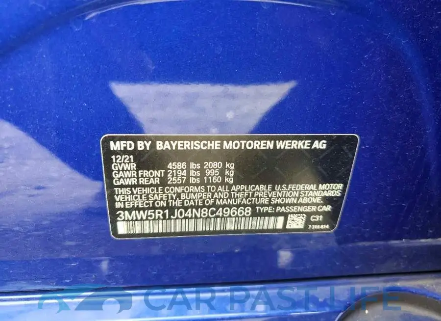 3MW5R1J04N8C49668# 12