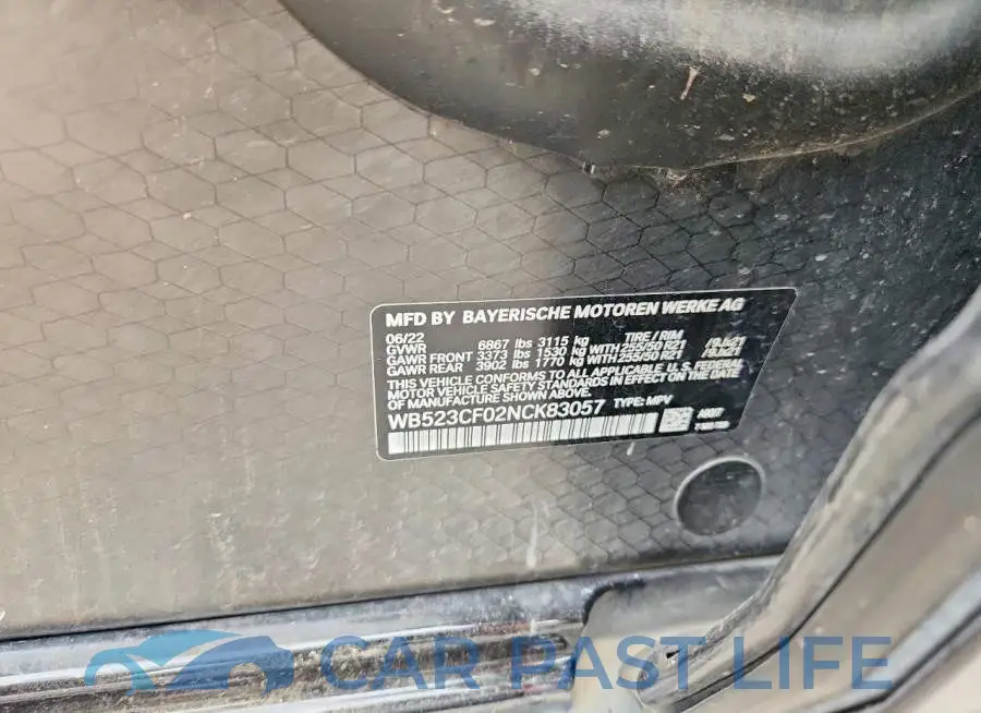 WB523CF02NCK83057# 13