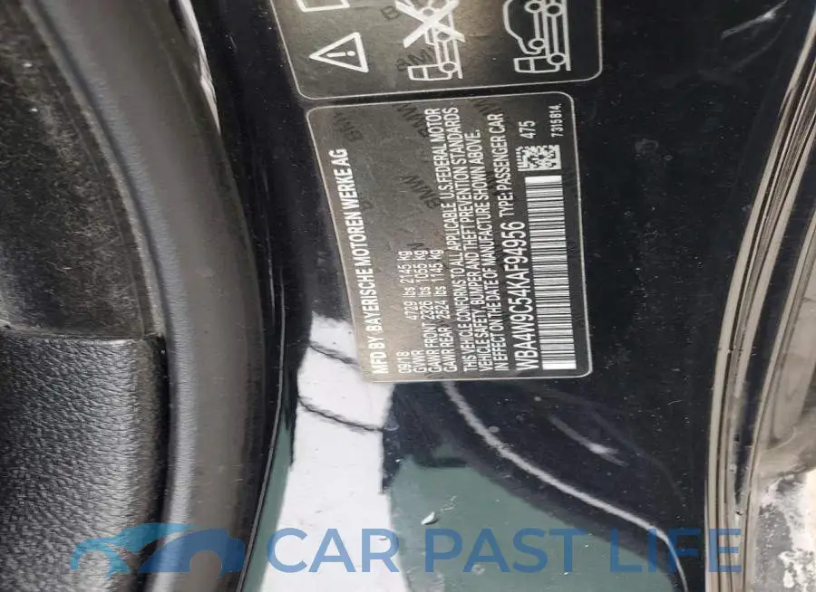 WBA4W9C54KAF94956# 12