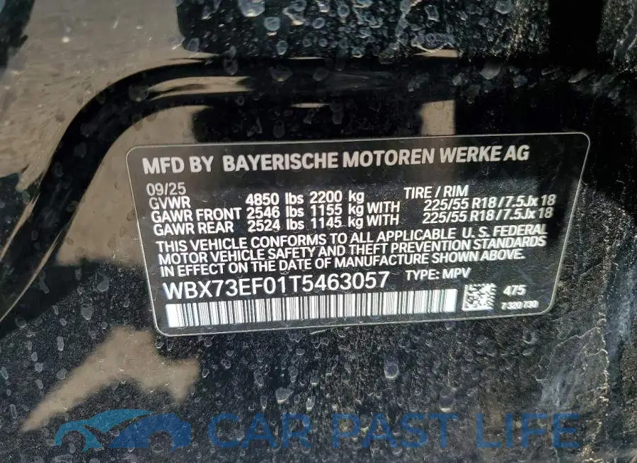WBX73EF01T5463057# 13