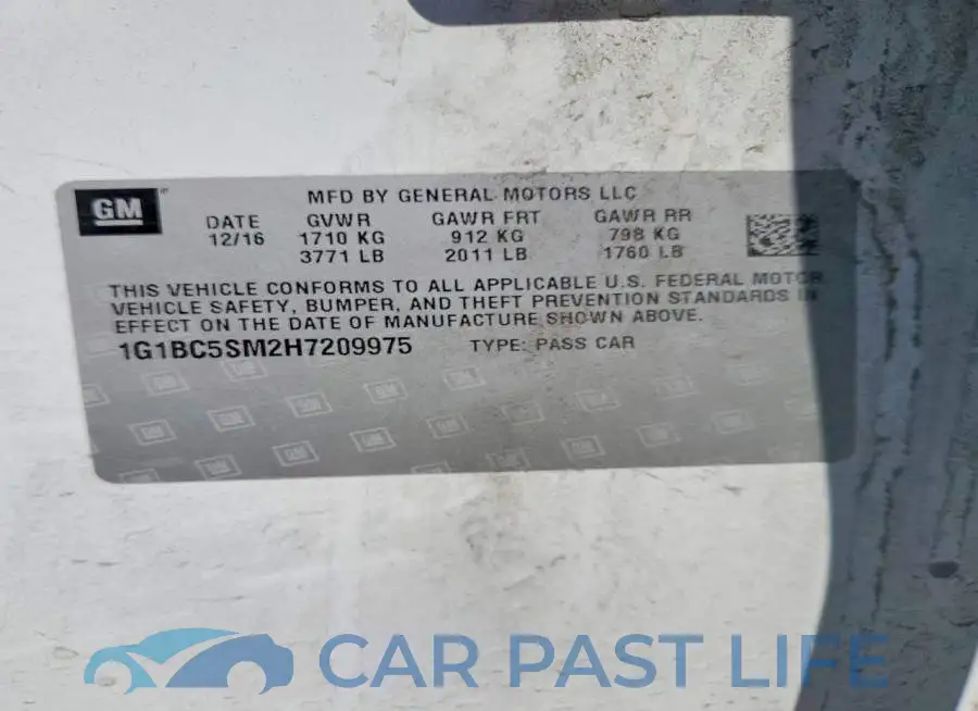 1G1BC5SM2H7209975# 12