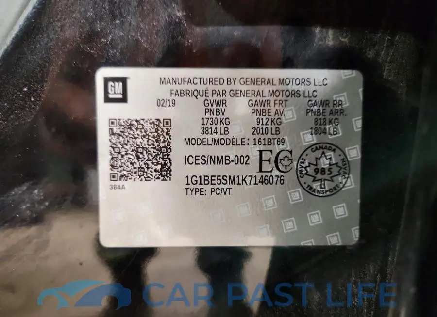 1G1BE5SM1K7146076# 13