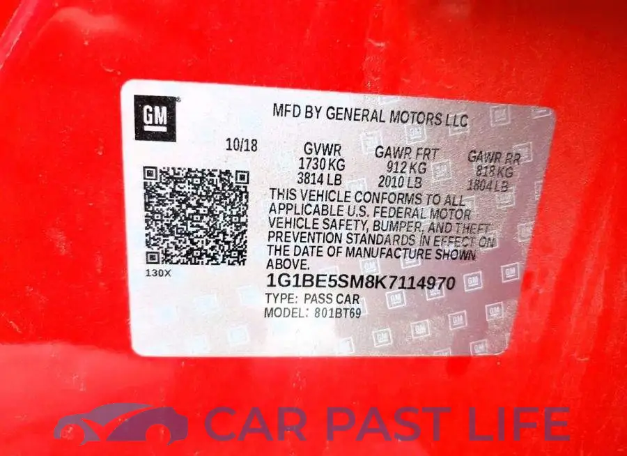 1G1BE5SM8K7114970# 12