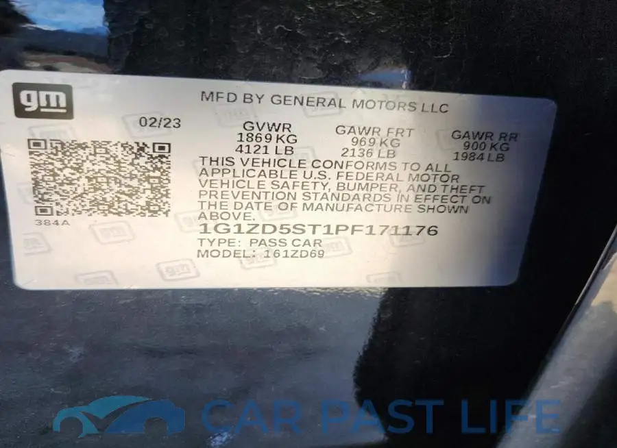 1G1ZD5ST1PF171176# 12