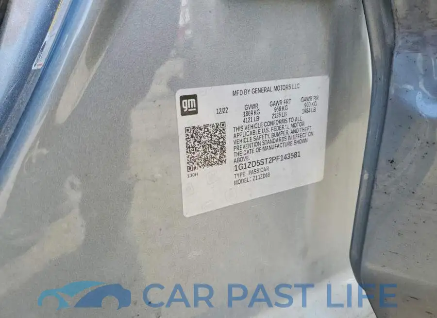 1G1ZD5ST2PF143581# 12
