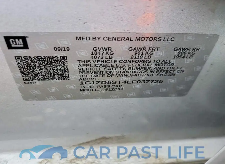 1G1ZD5ST4LF037725# 12