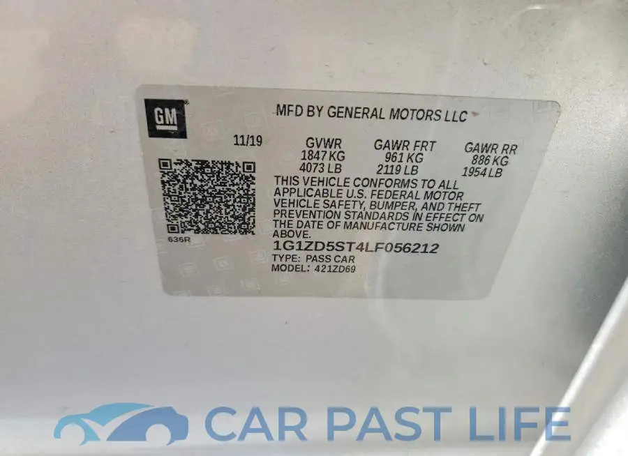1G1ZD5ST4LF056212# 12