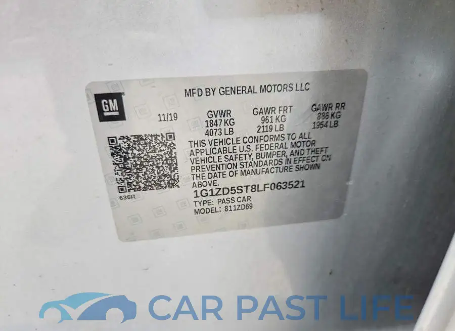 1G1ZD5ST8LF063521# 12