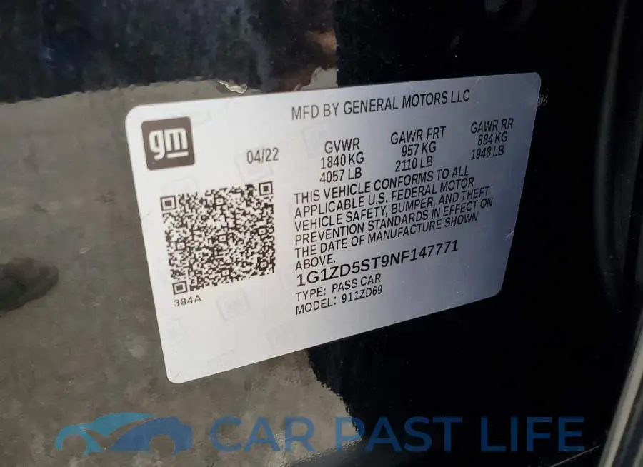 1G1ZD5ST9NF147771# 12