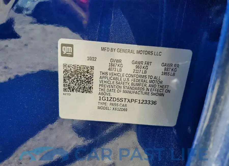 1G1ZD5STXPF123336# 12