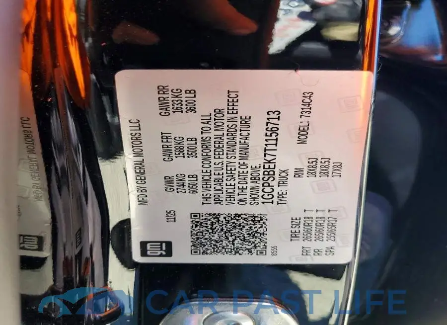 1GCPSBEK7T1156713# 12