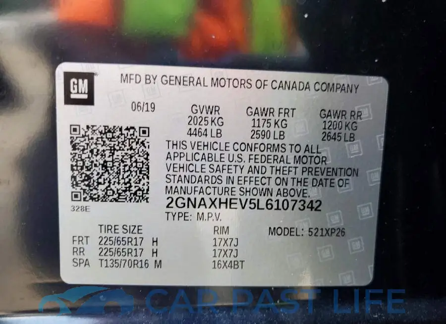 2GNAXHEV5L6107342# 14