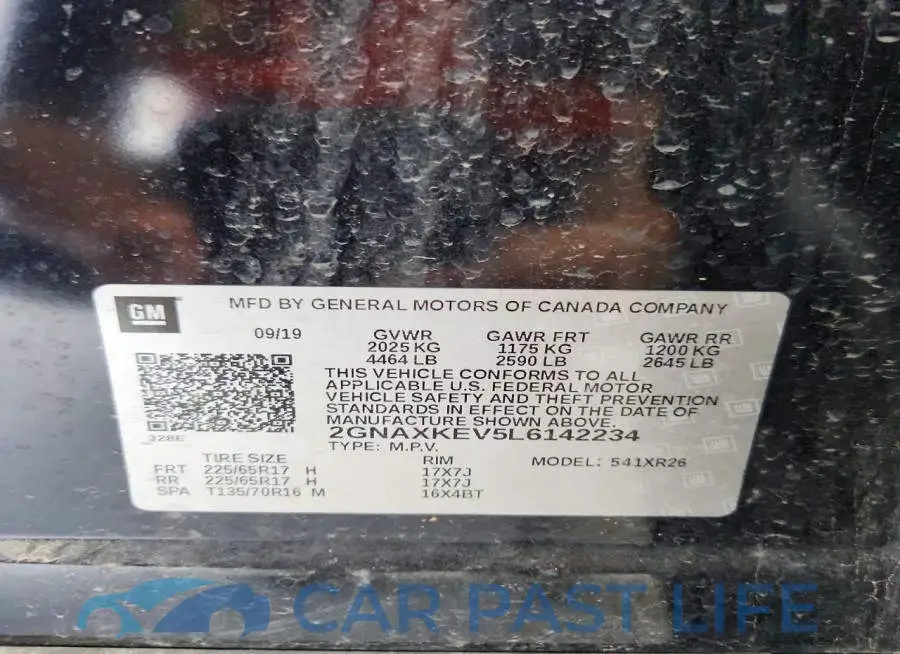 2GNAXKEV5L6142234# 13