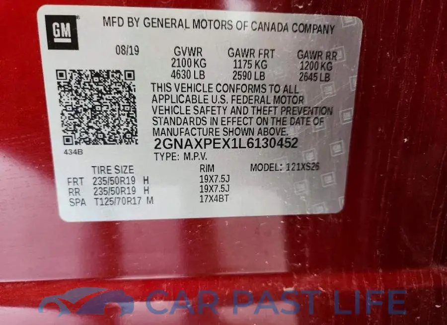 2GNAXPEX1L6130452# 13
