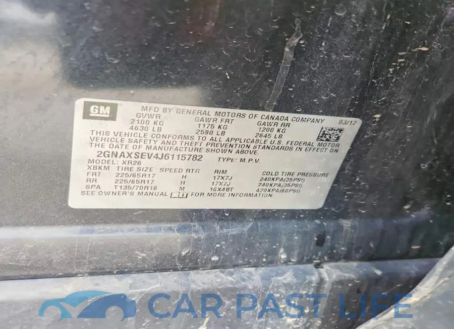 2GNAXSEV4J6115782# 13