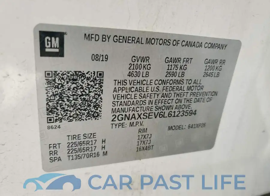 2GNAXSEV6L6123594# 13