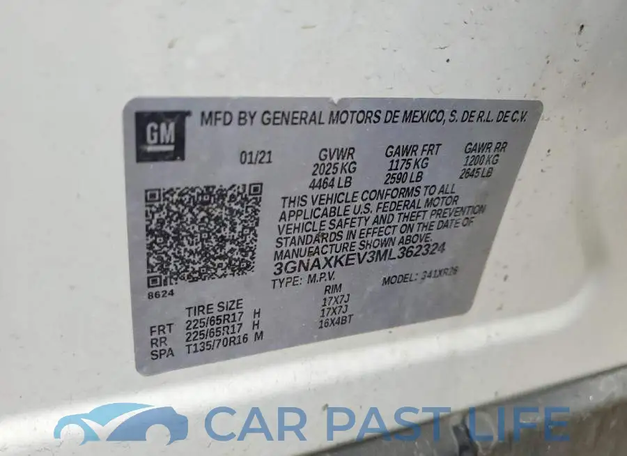 3GNAXKEV3ML362324# 13