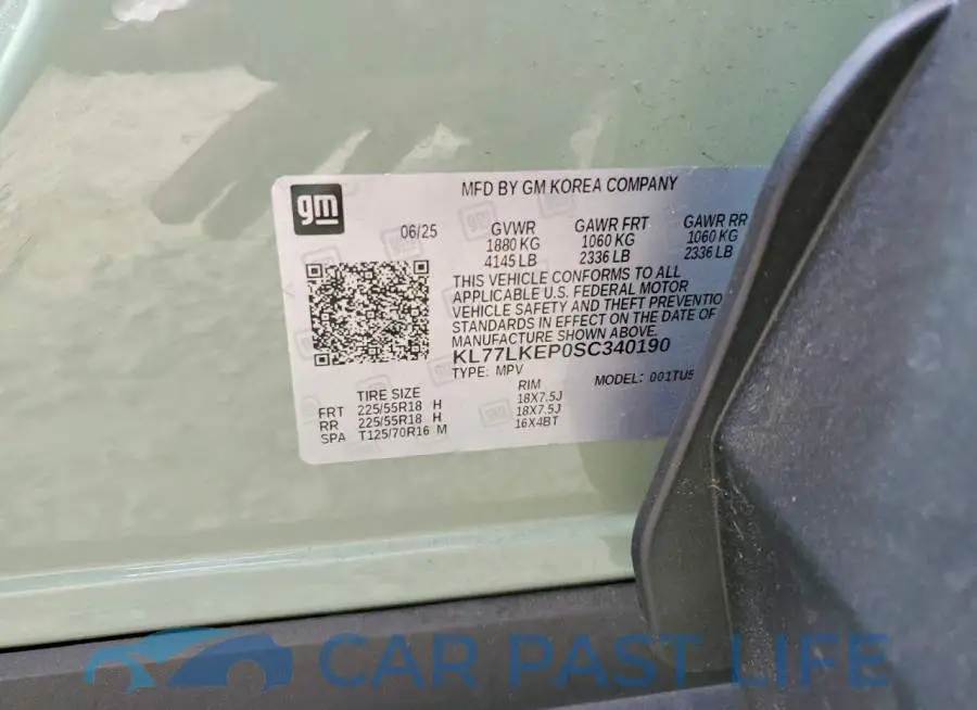 KL77LKEP0SC340190# 14