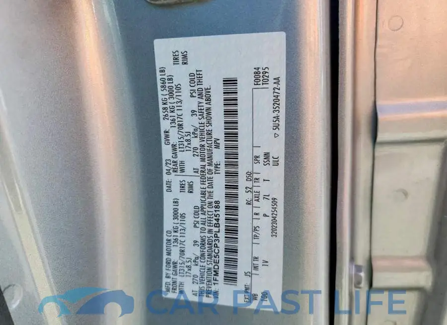 1FMDE5CP3PLB45188# 13