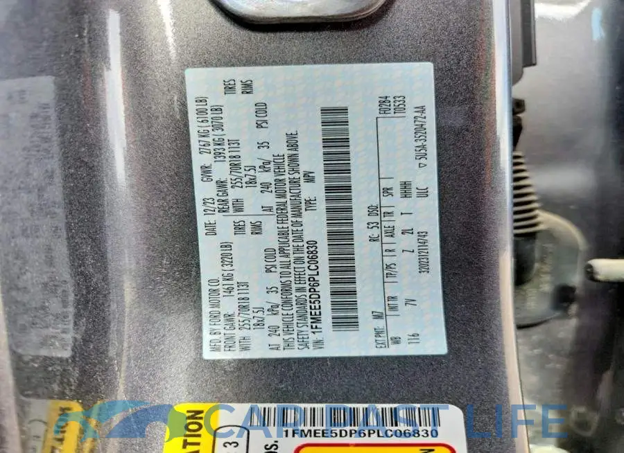 1FMEE5DP6PLC06830# 13