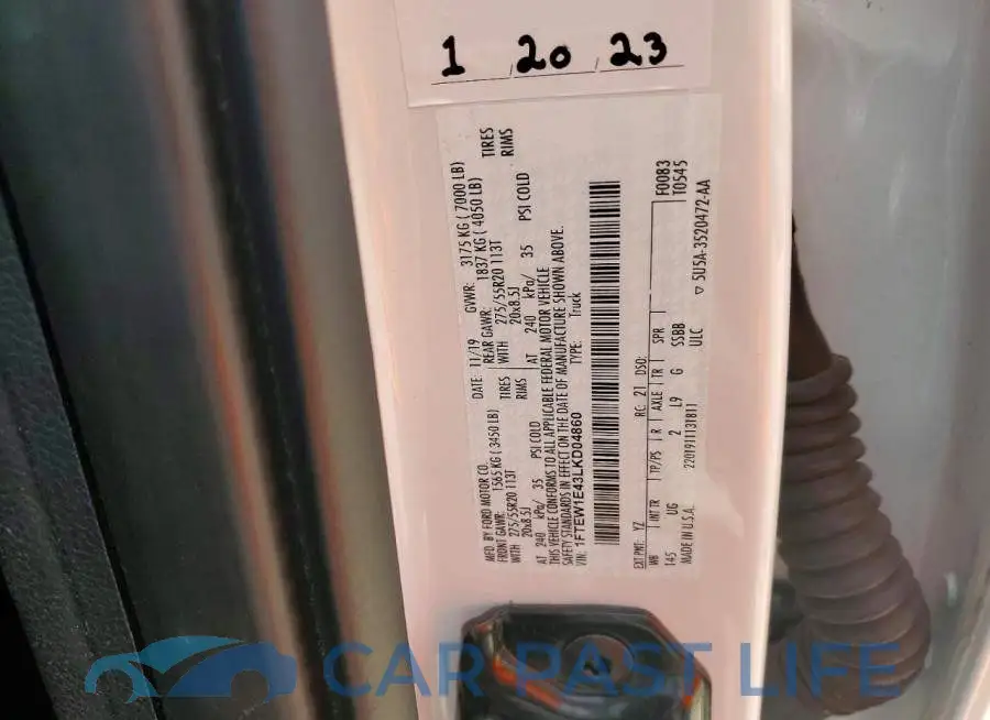 1FTEW1E43LKD04860# 12