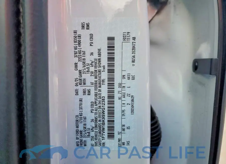 1FTVW1BK9SWG12383# 12