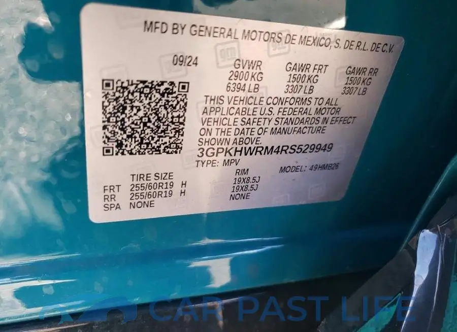 3GPKHWRM4RS529949# 14