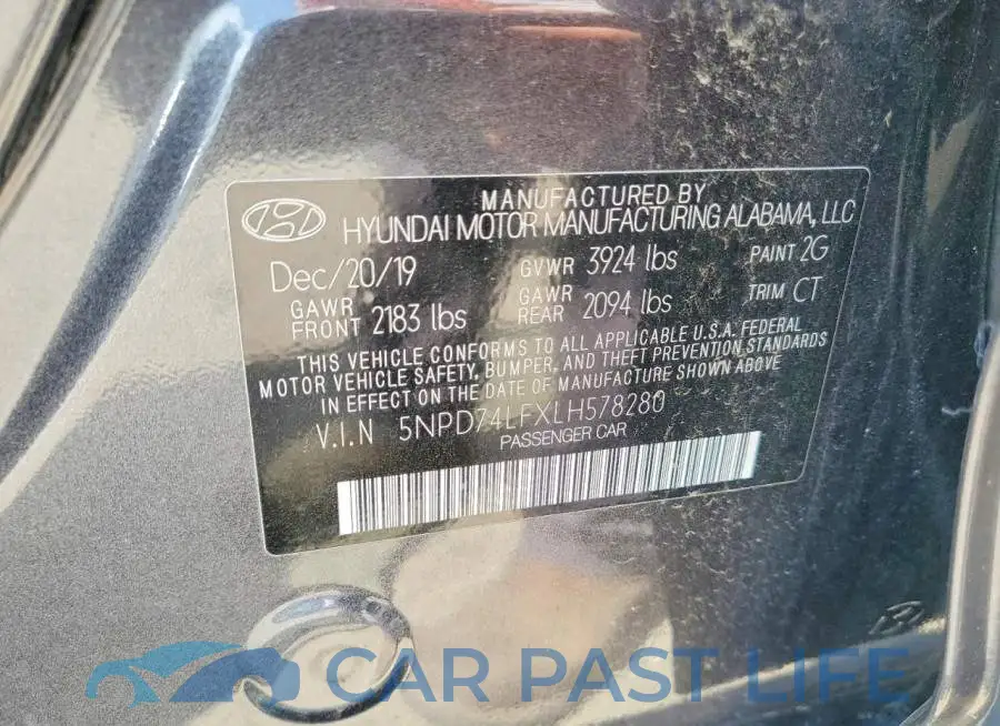 5NPD74LFXLH578280# 13