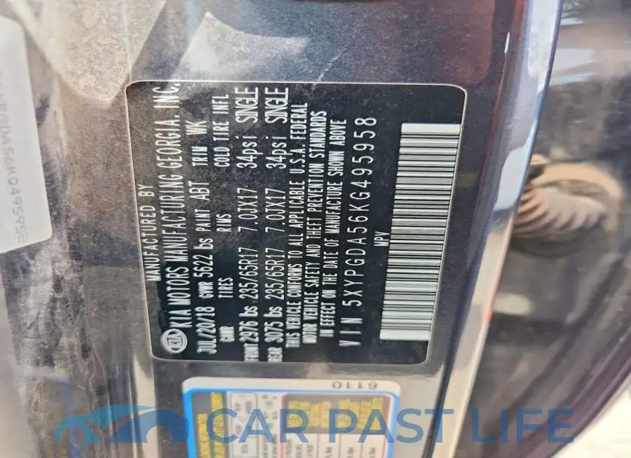 5XYPGDA56KG495958# 13