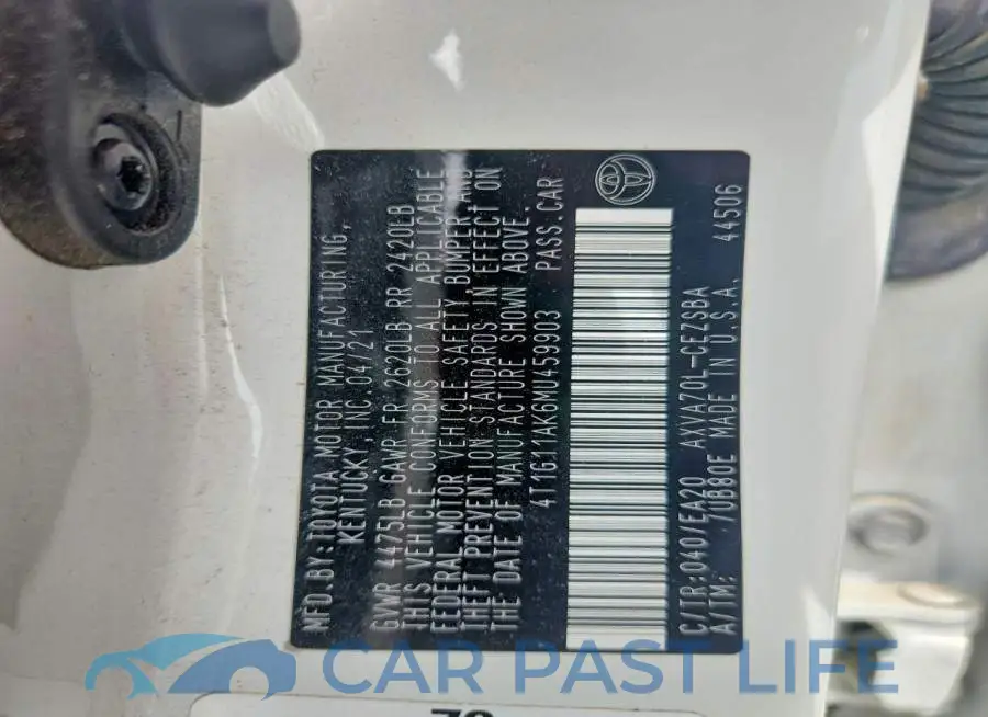 4T1G11AK6MU459903# 12