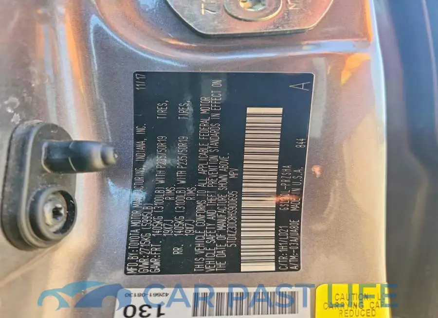 5TDXZ3DC8HS900695# 13
