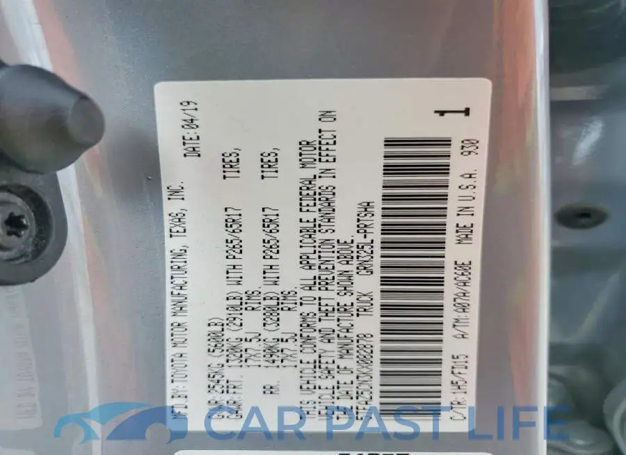5TFAZ5CN3KX082878# 12