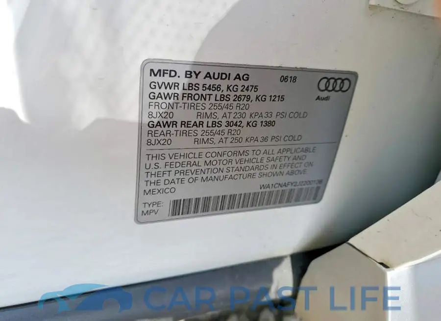 WA1CNAFY2J2200136# 13