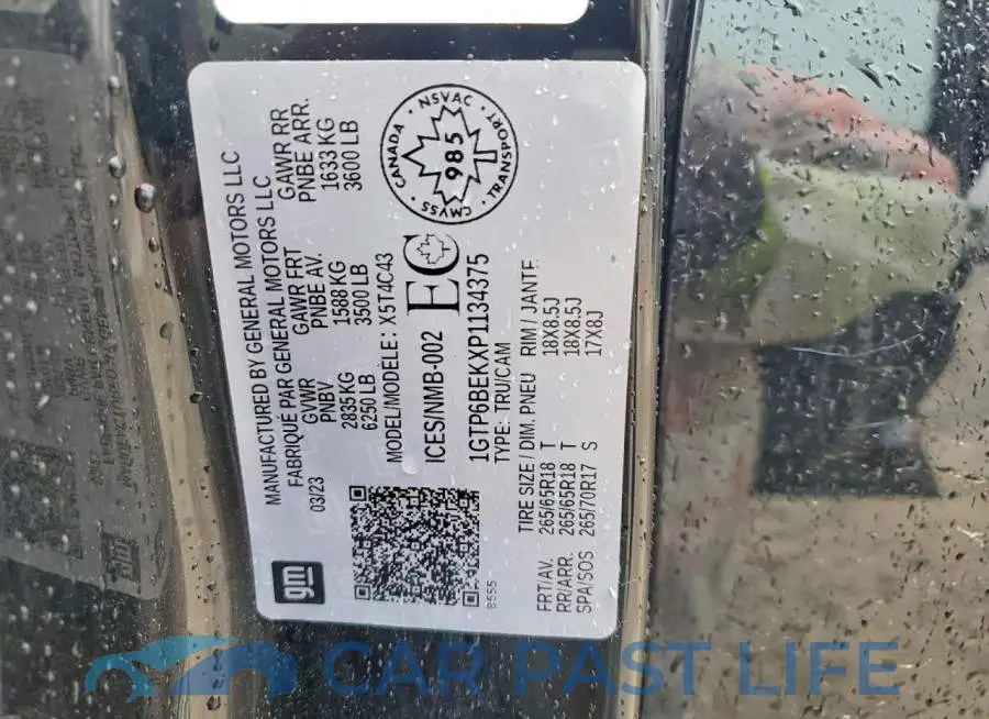 1GTP6BEKXP1134375# 12