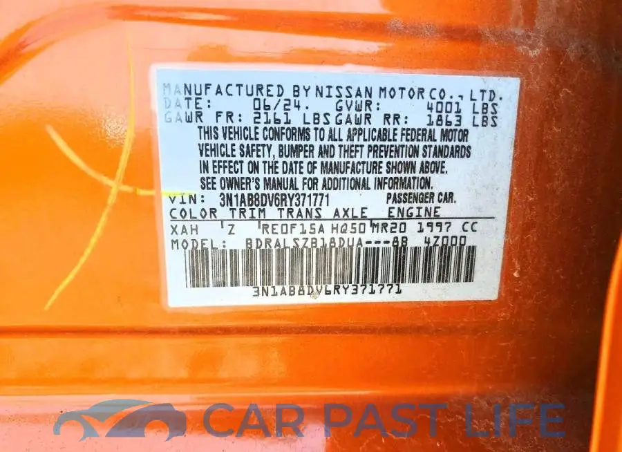 3N1AB8DV6RY371771# 12
