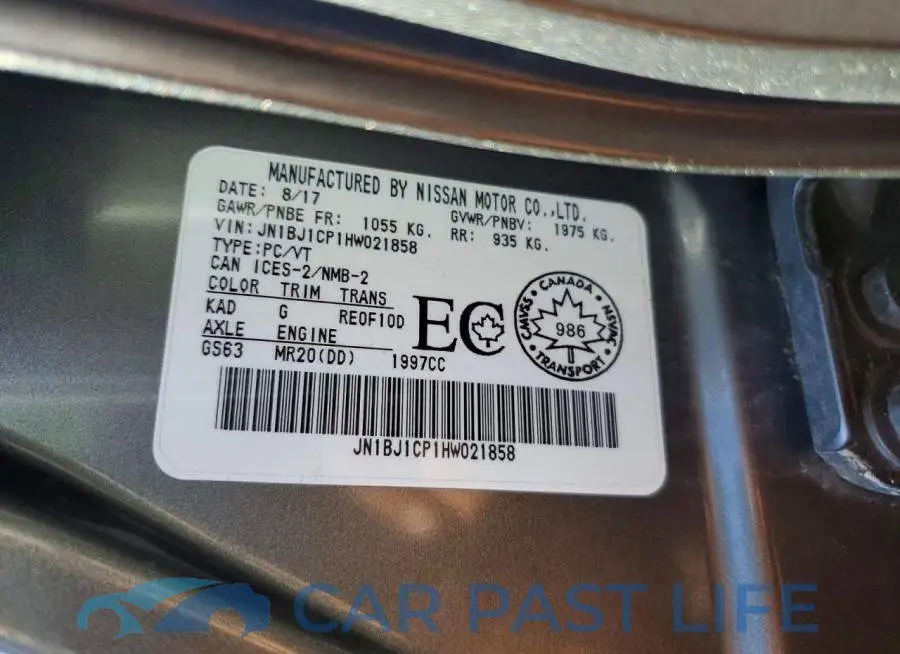 JN1BJ1CP1HW021858# 14