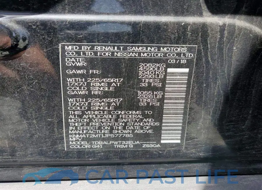 KNMAT2MT1JP577785# 13