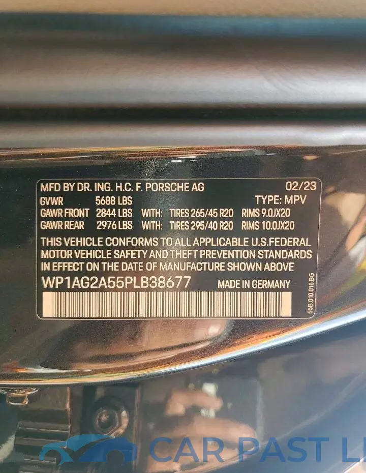 WP1AG2A55PLB38677# 13