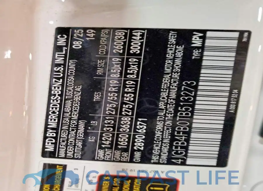 4JGFB4FB0TB513273# 13