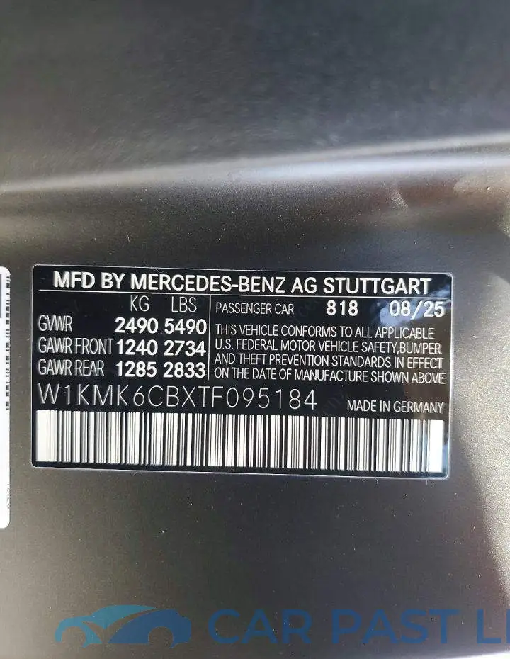 W1KMK6CBXTF095184# 13