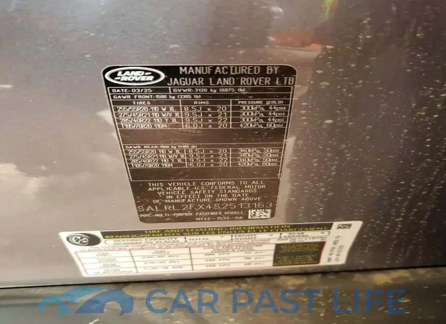 SALRL2FX4S2513153# 13