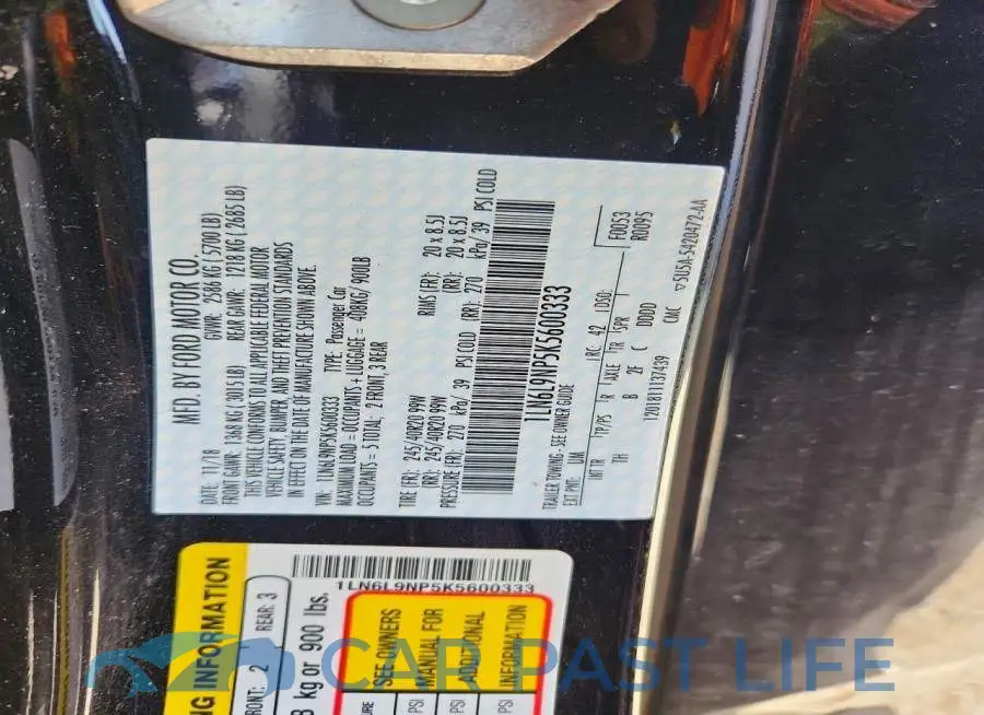 1LN6L9NP5K5600333# 13