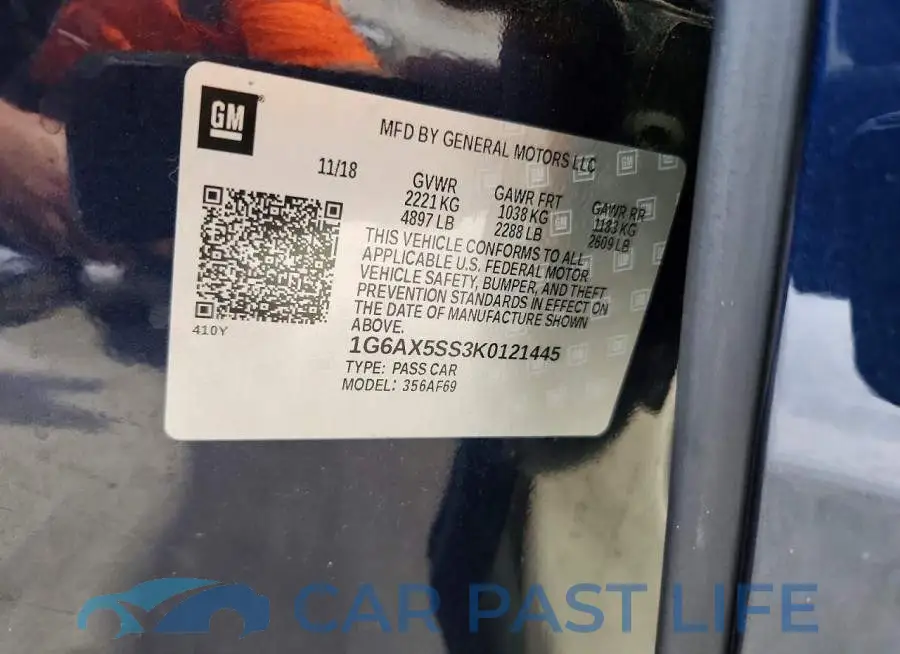 1G6AX5SS3K0121445# 12
