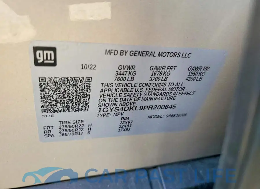 1GYS4DKL9PR200645# 13