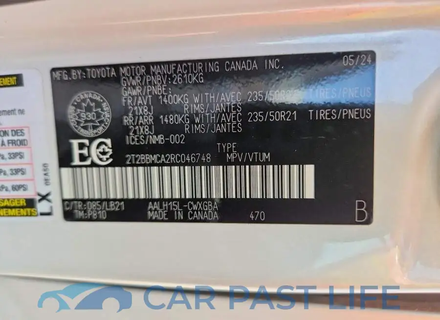 2T2BBMCA2RC046748# 14