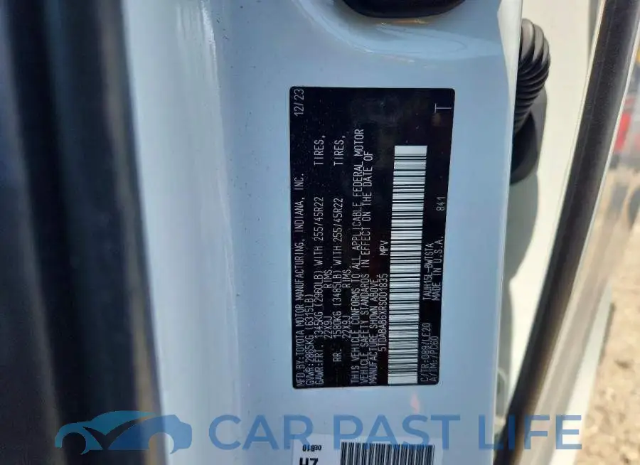 5TDABAB6XRS001835# 13