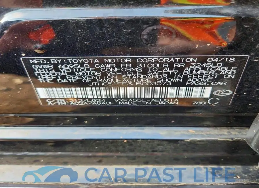 JTHC51FF3J5003073# 12