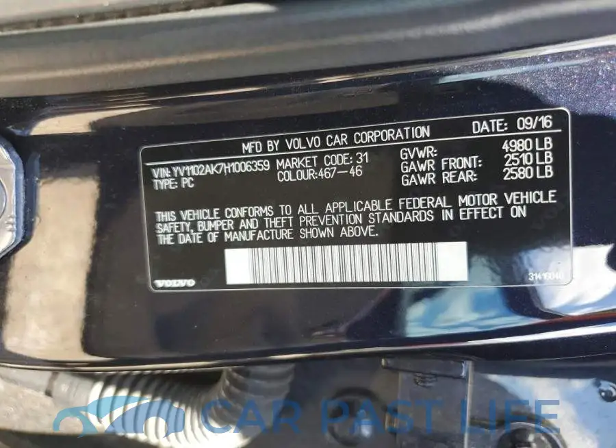 YV1102AK7H1006359# 13